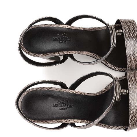 hermes lizard sandals|hermes glamour sandals.